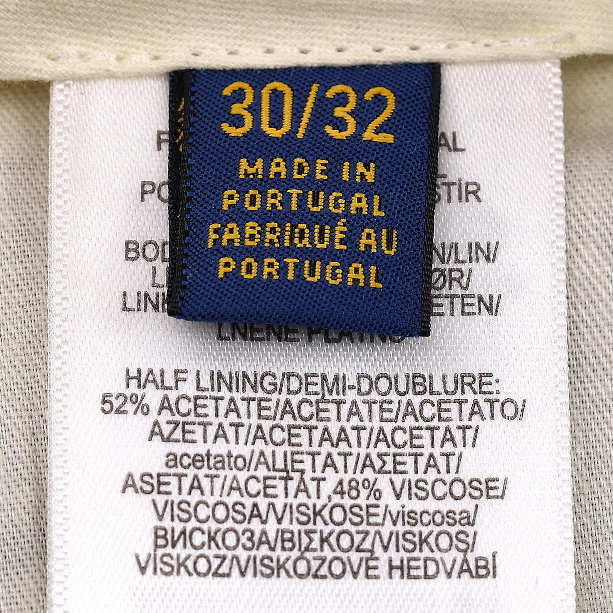 Polo Ralph Lauren Pinstripe Linen Trousers For Sale 2