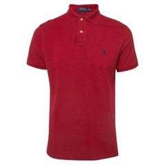 Polo Ralph Lauren Polo de piqué de algodón rojo L