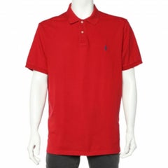 Used Polo Ralph Lauren Red Cotton Pique Polo T-Shirt XXL