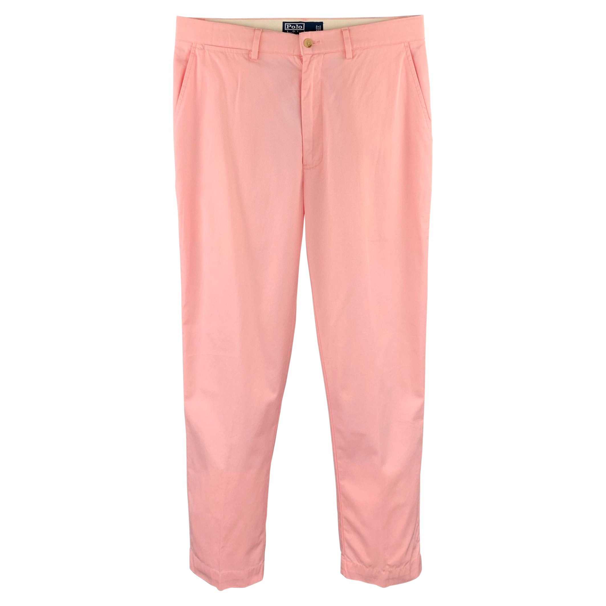 POLO RALPH LAUREN Größe 31 Rosa Baumwolle Zip Fly Casual Hosen