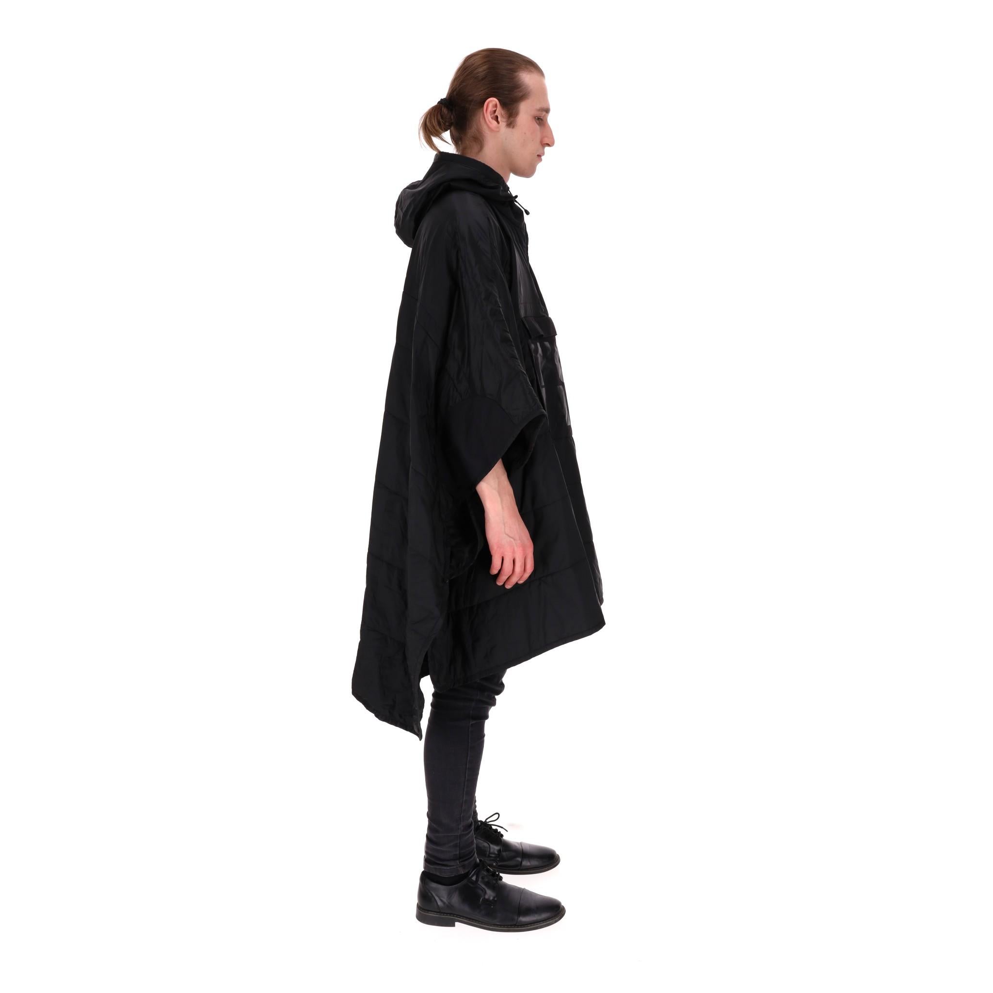 Black Polo Ralph Lauren Snow Beach Ripstop Poncho
