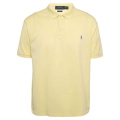 Polo Ralph Lauren T-Shirt Polo en maille piquée jaune XXL