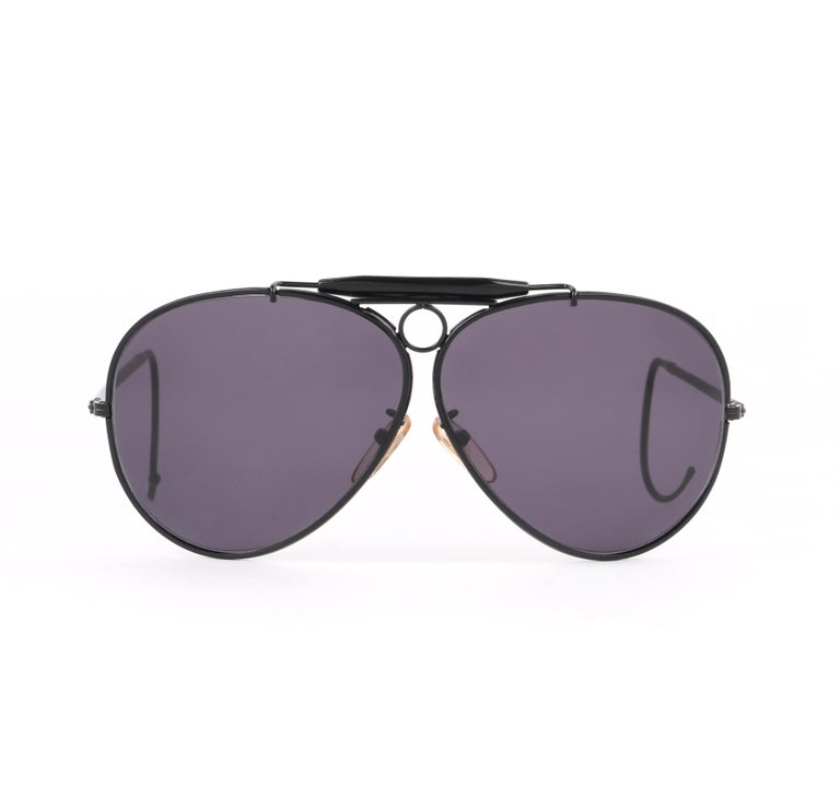 Polo Sport III by RALPH LAUREN c.1990's Wire Frame Shooter Aviator