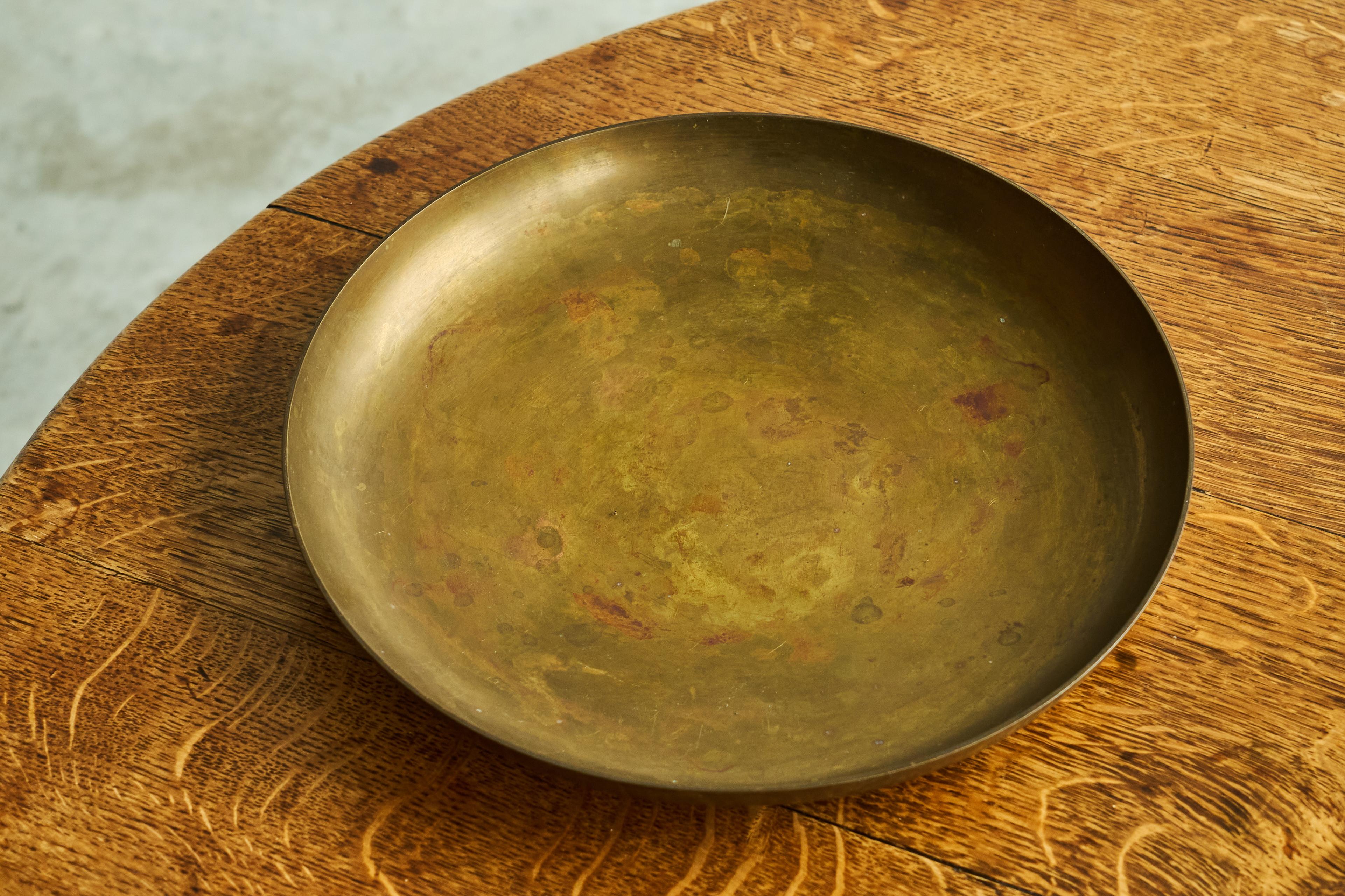 Mid-Century Modern Polotti Arreda Centerpiece or Bowl in Solid Bronze Italy Mid 20th Century For Sale