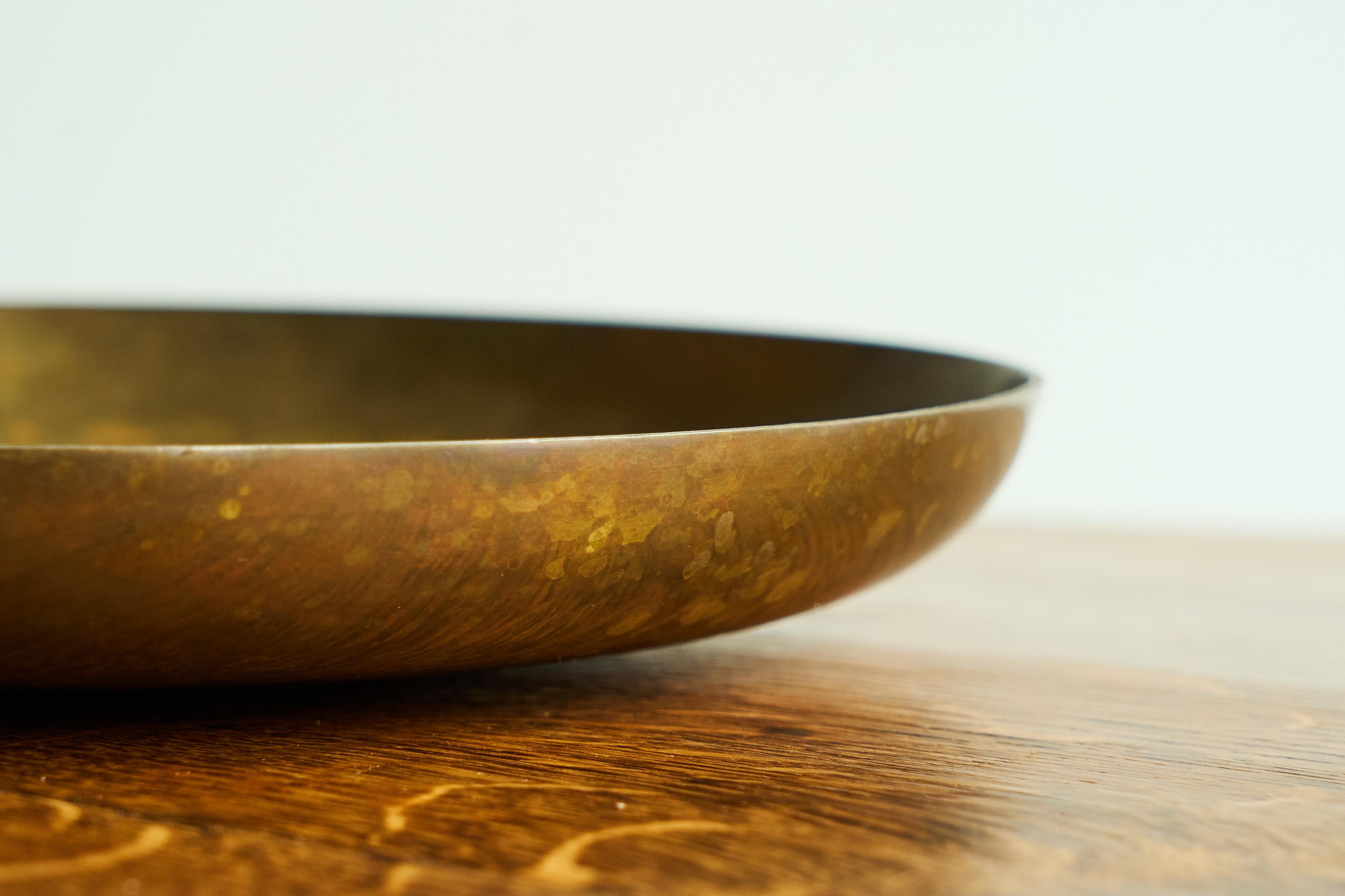 Polotti Arreda Centerpiece or Bowl in Solid Bronze Italy Mid 20th Century For Sale 1