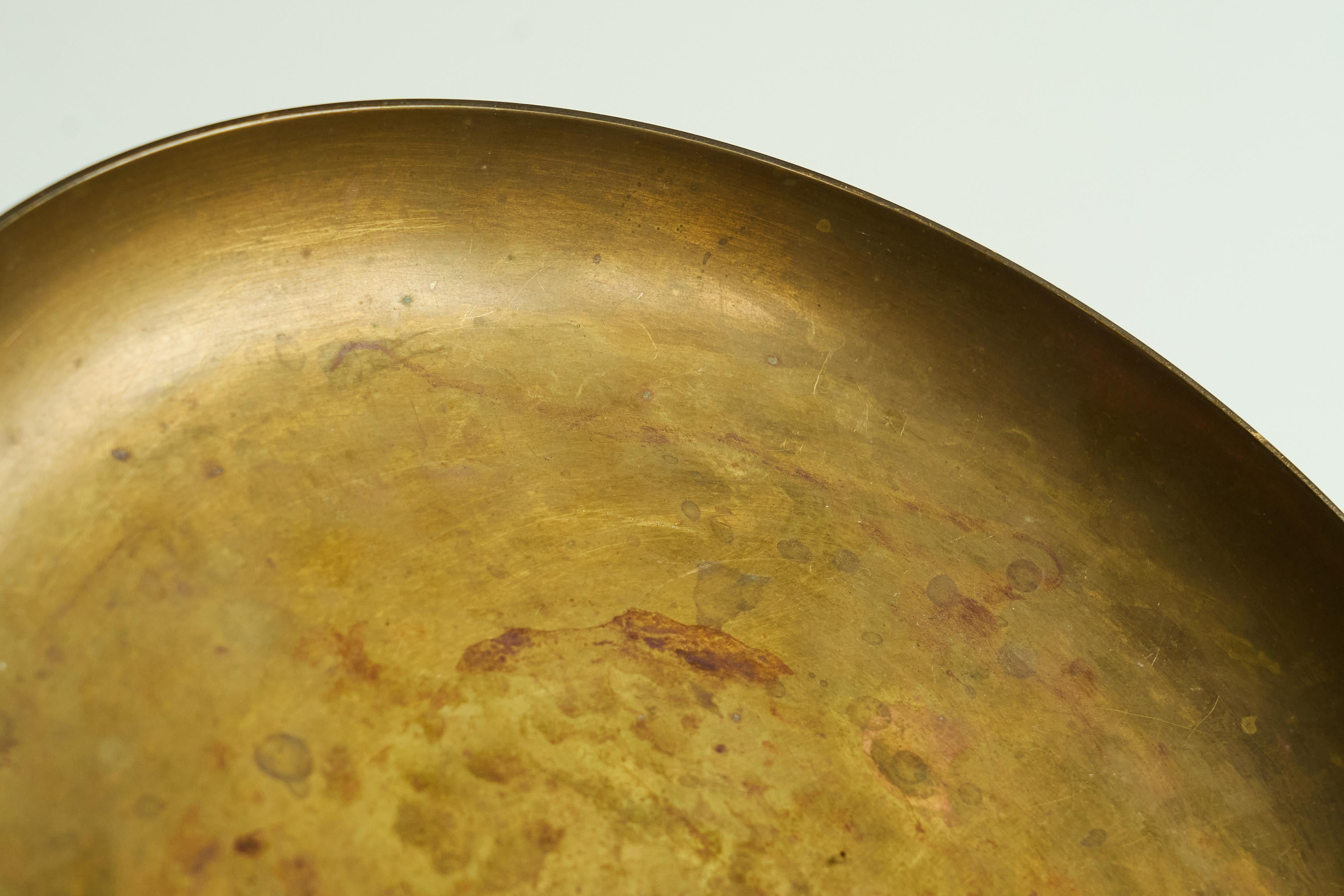 Polotti Arreda Centerpiece or Bowl in Solid Bronze Italy Mid 20th Century For Sale 2