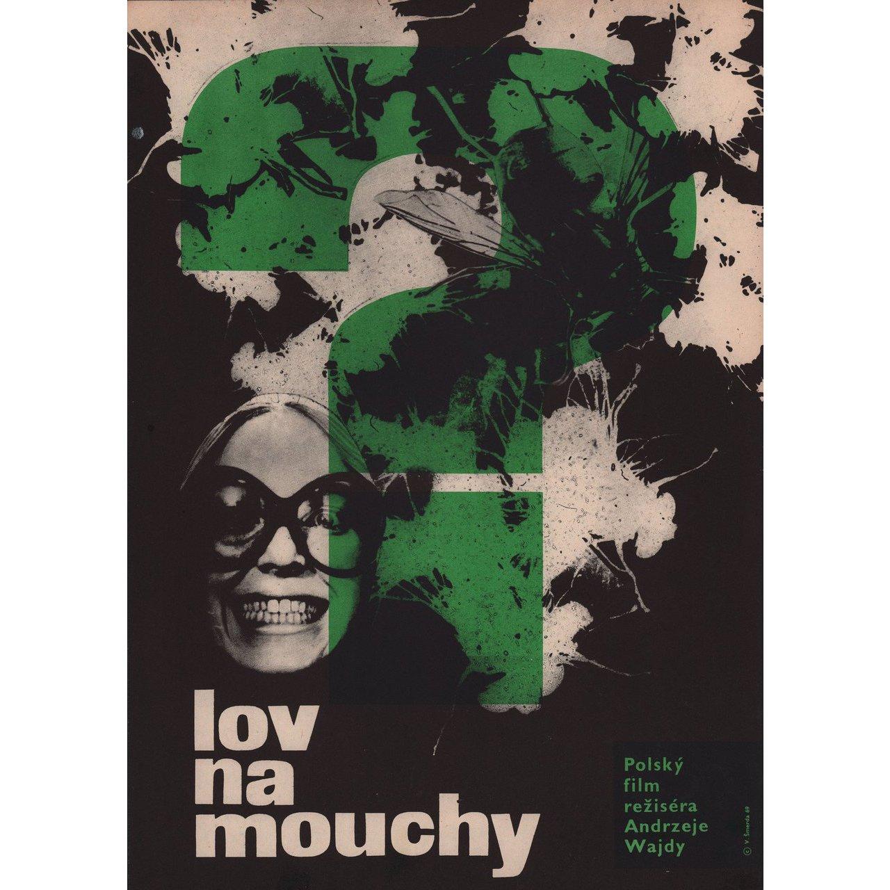 Polowanie na muchy 1969 Czech A3 Film Poster In Good Condition For Sale In New York, NY
