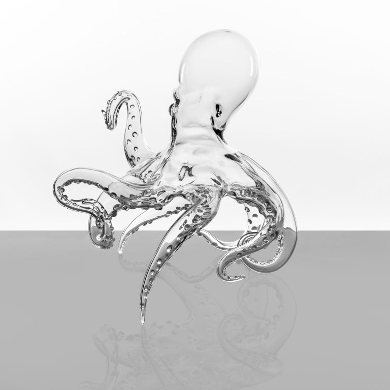 'Polpo' Hand Blown Glass Octopus Sculpture at 1stDibs