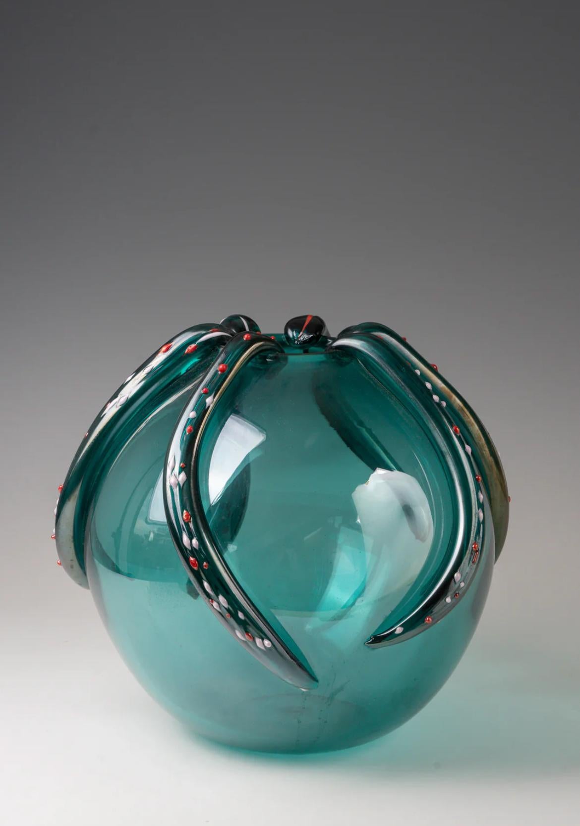 „Polpo“ iridato-Glasvase, Gae Aulenti, 2006, 20/99 von Venini (Handgefertigt) im Angebot