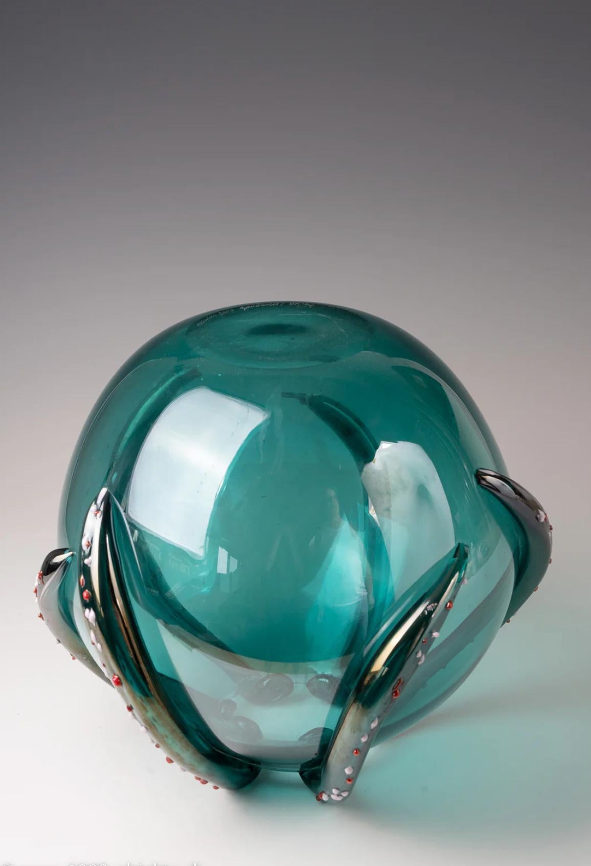„Polpo“ iridato-Glasvase, Gae Aulenti, 2006, 20/99 von Venini (Muranoglas) im Angebot