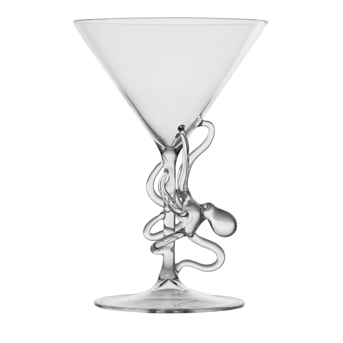 Bicchiere da Martini Polpo di Simone Crestani in vendita 1