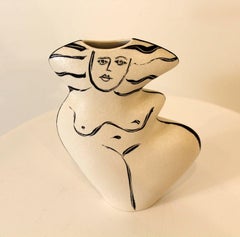 Polseno Nude Figurative Vase, Signed