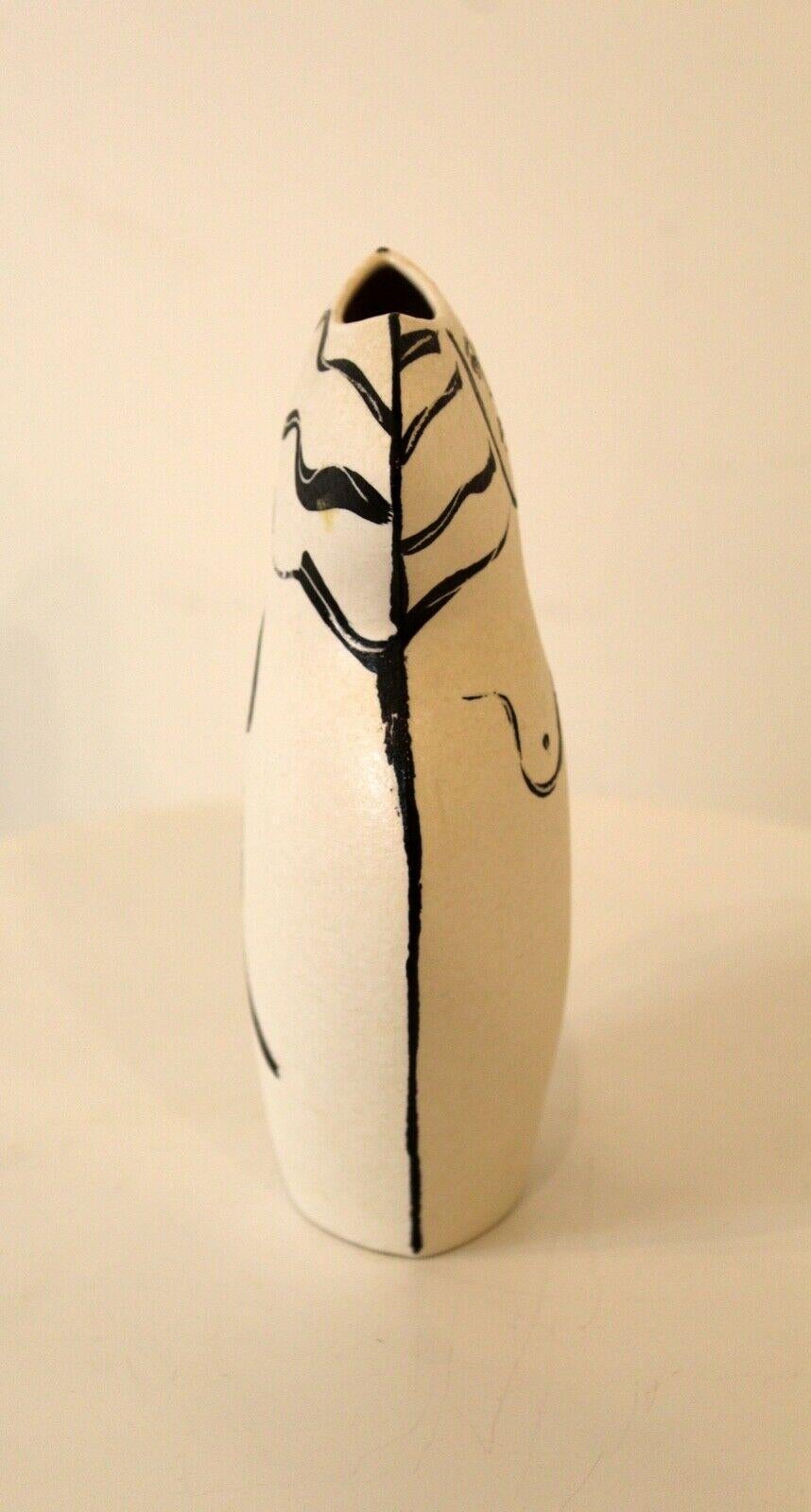 20th Century Polseno Nude Figurative Vase, Signed