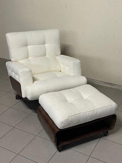 Poltrona 401 with Ottoman by Menilio Taro for Cinova, 1964