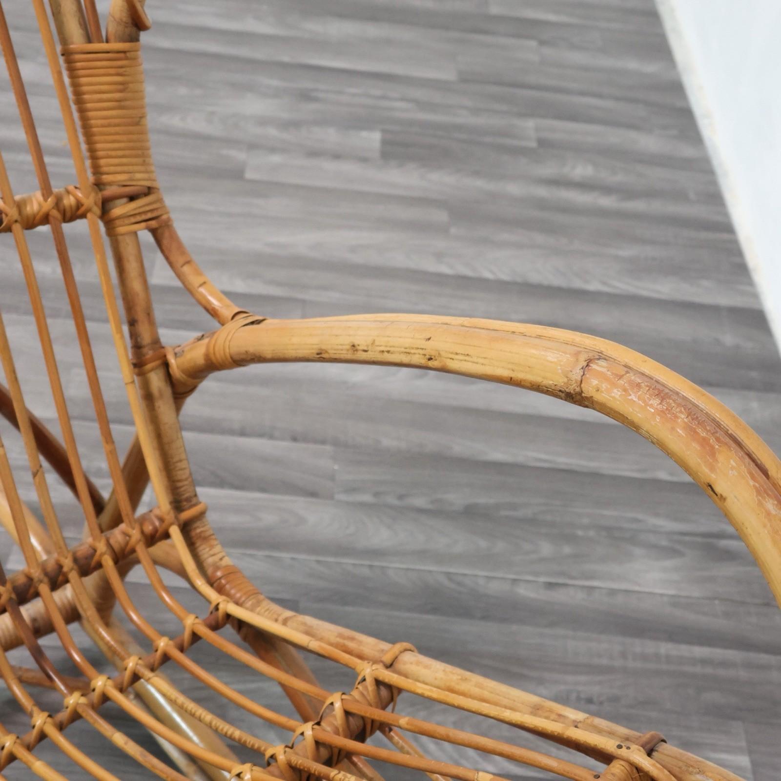 Poltrona a Dondolo Francese Vintage Design Modernariato 1960's in vendita 8