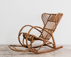 Rocking Armchair French Rocking Chair Vintage Design Modernism 1960's