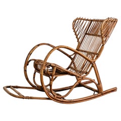 Rocking Armchair French Rocking Chair Vintage Design Modernism 1960's