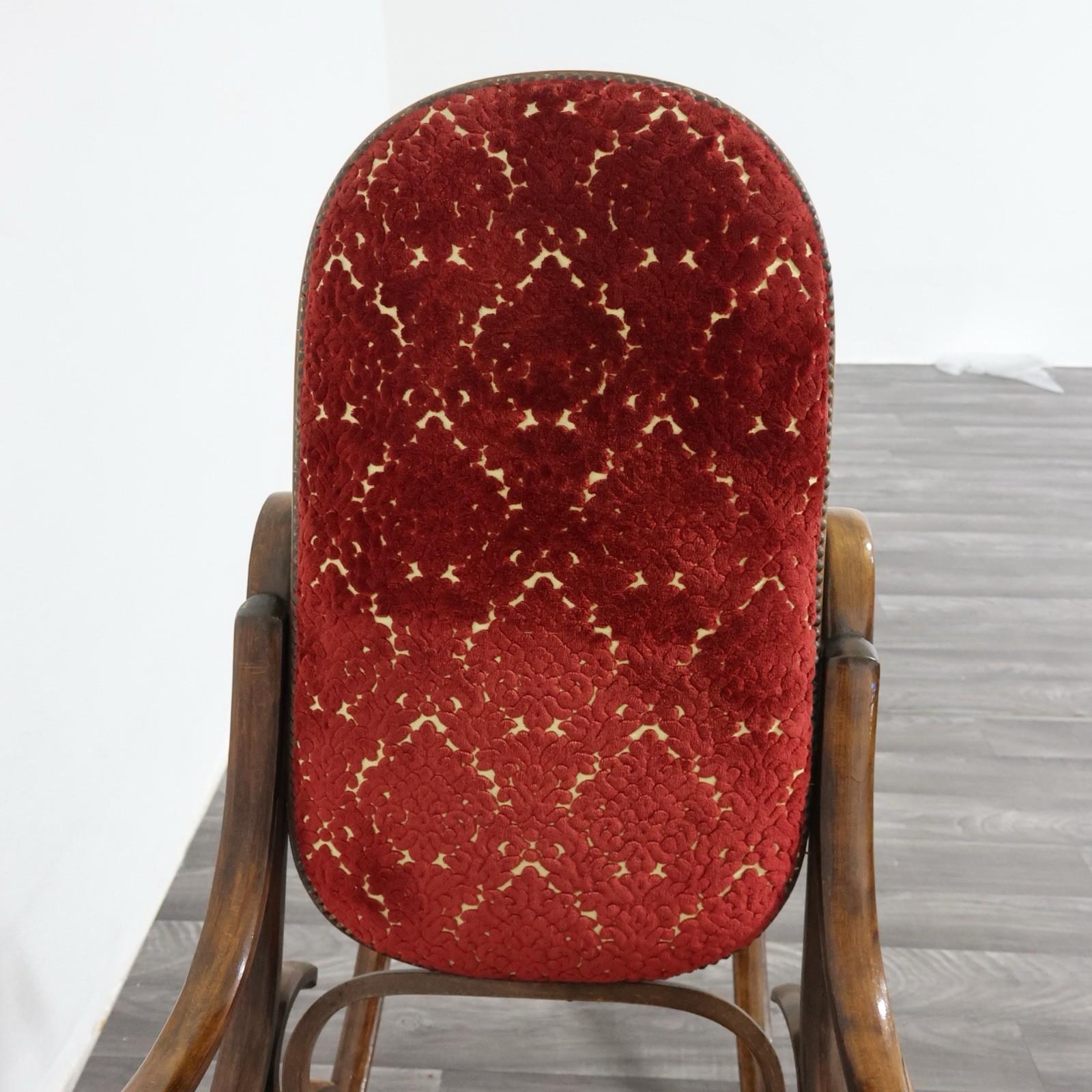 Poltrona A Dondolo Thonet Vintage Mid-Century Design 1950 For Sale 1