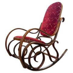 Poltrona A Dondolo Thonet Vintage Mid-Century Design