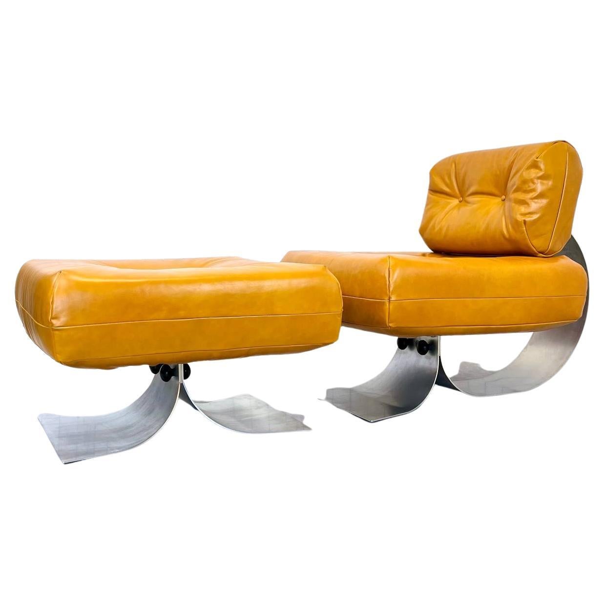 High Armchair Mobilier International Oscar Niemeyer For Sale