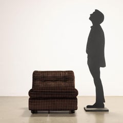 Amanta armchair by Mario Bellini for B&B Italia Anni 60-70 brown