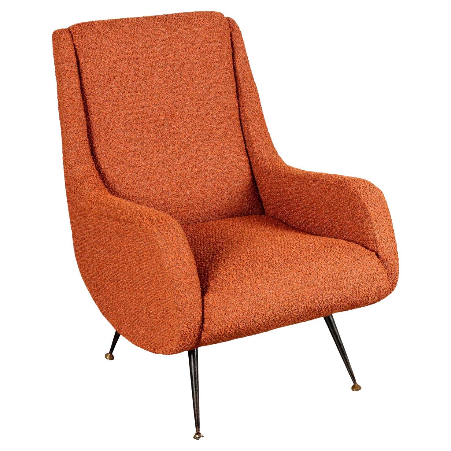 Orange 60s armchair