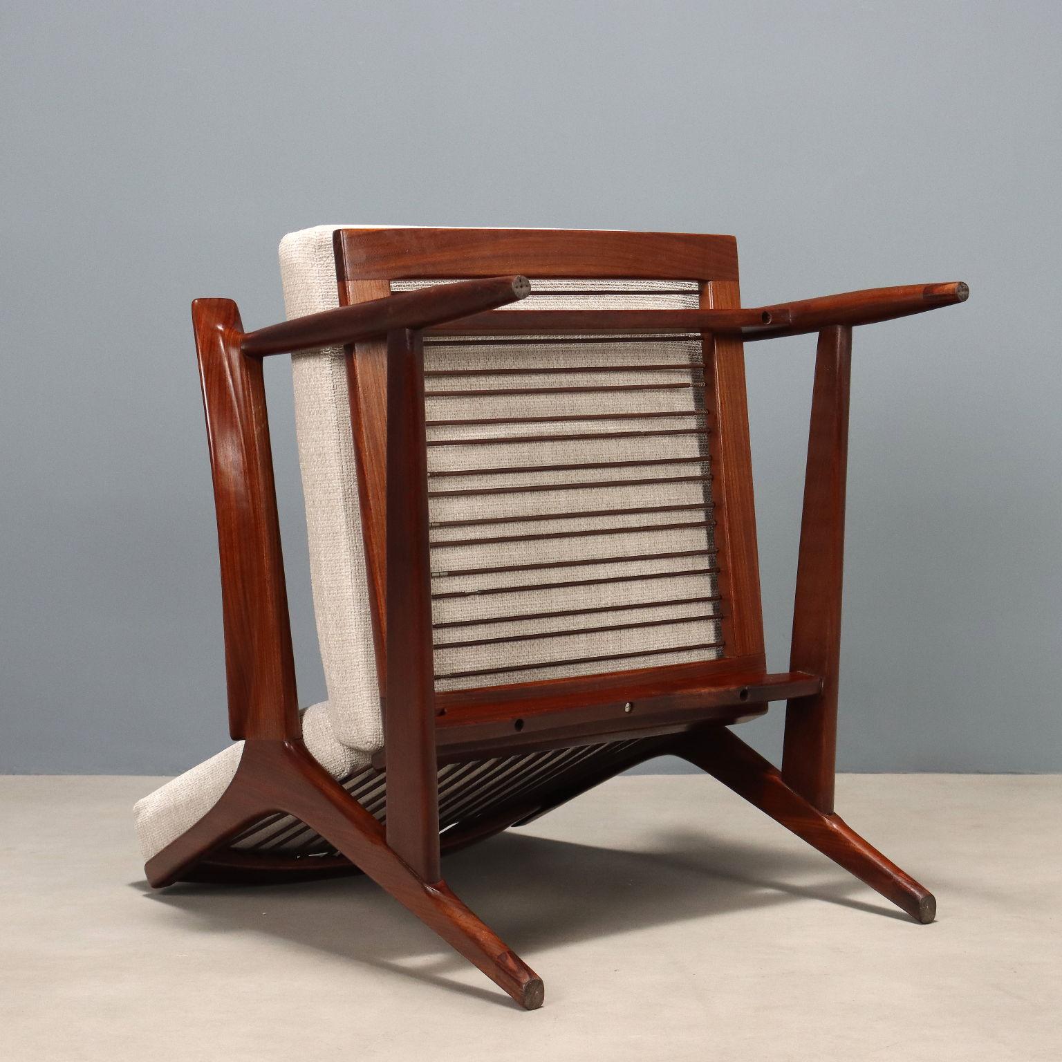 Poltrona anni '60 di Mario Farchioni per Framar in teka en venta 3