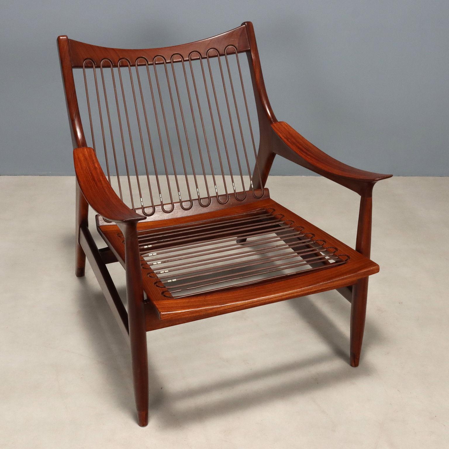 Poltrona anni '60 di Mario Farchioni per Framar in teka en venta 2