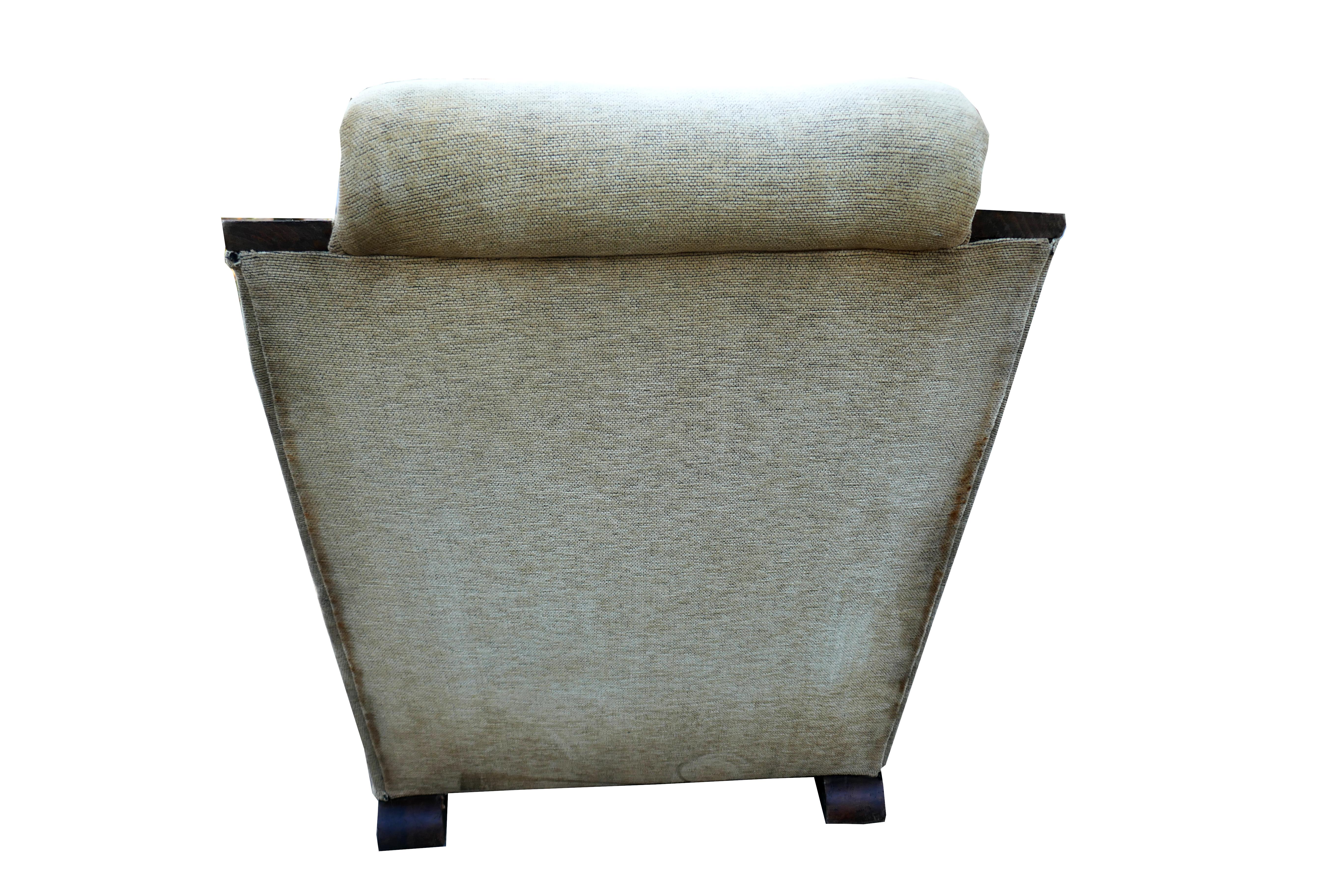 French Art Deco armchair, possible Maison Dominique  For Sale 8