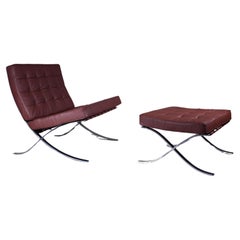 Barcelona armchair and ottoman, Ludwig Mies Van der Rohe, Knoll