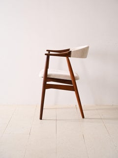 1960s vintage white armchair