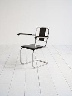 Fauteuil luge scandinave de style Bauhaus, années 1930