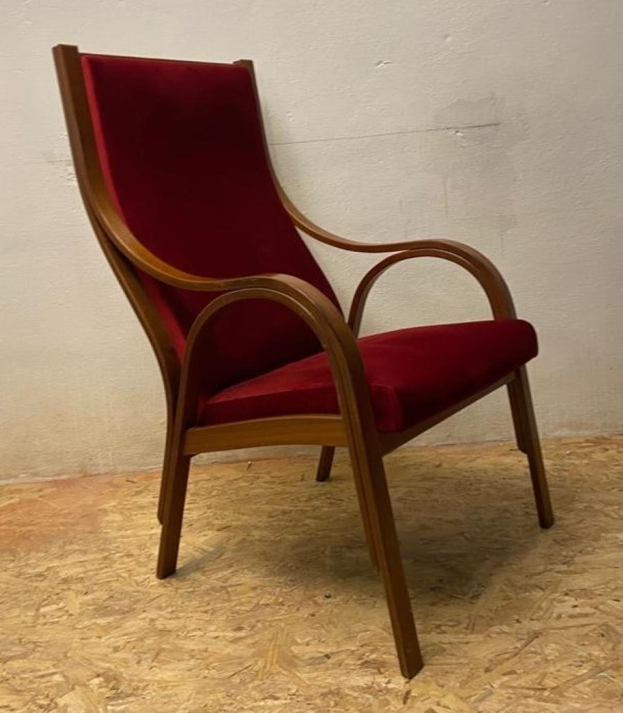Italian Cavour armchair production S.i.m. Italy For Sale