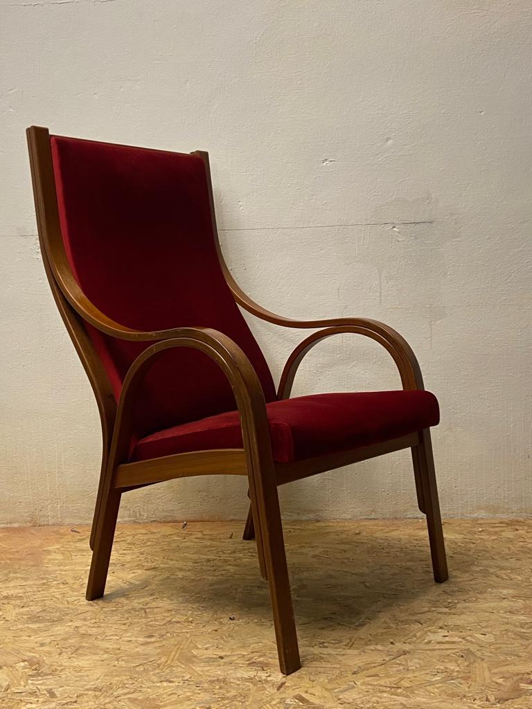 Cavour armchair production S.i.m. Italy In Good Condition For Sale In Torino, Piemonte