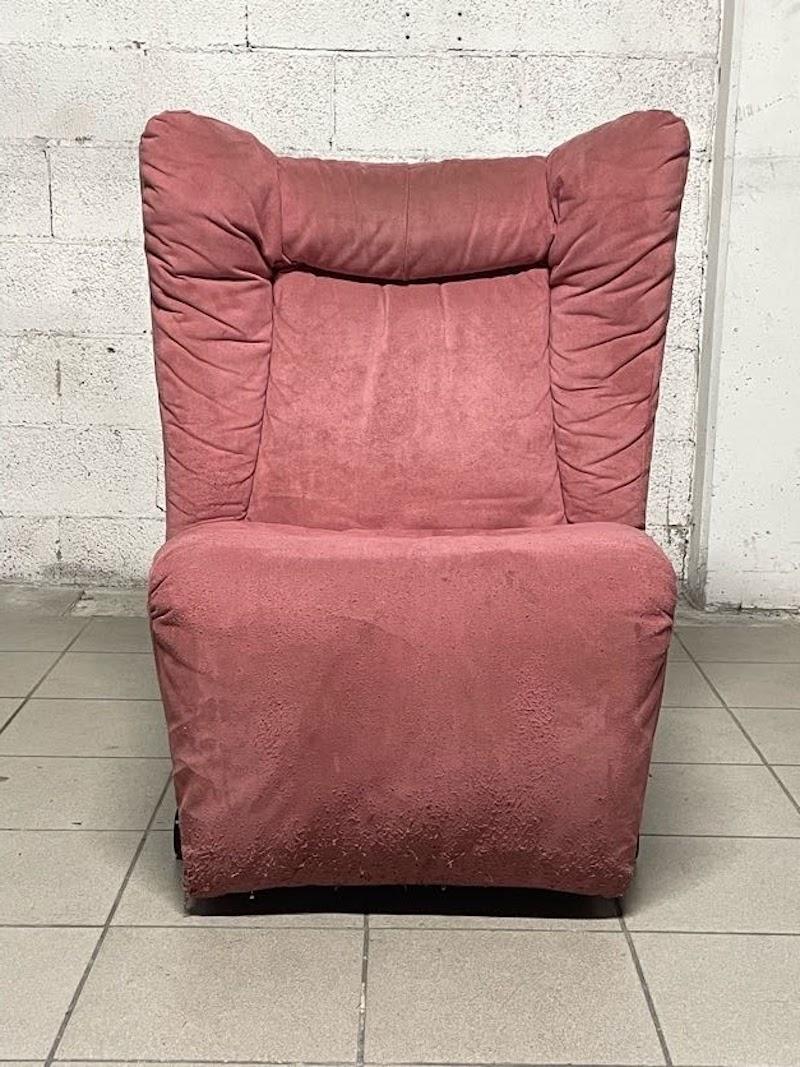 Poltrona Cinova relax in alcantara, anni '80 In condizioni buone in vendita a SAN PIETRO MOSEZZO, NO