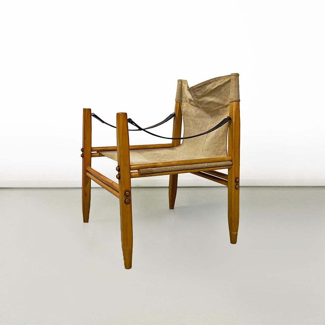 Modern Safari or Oasi 85 armchair with armrests by Gian Franco Legler for Zanotta, 1960s For Sale