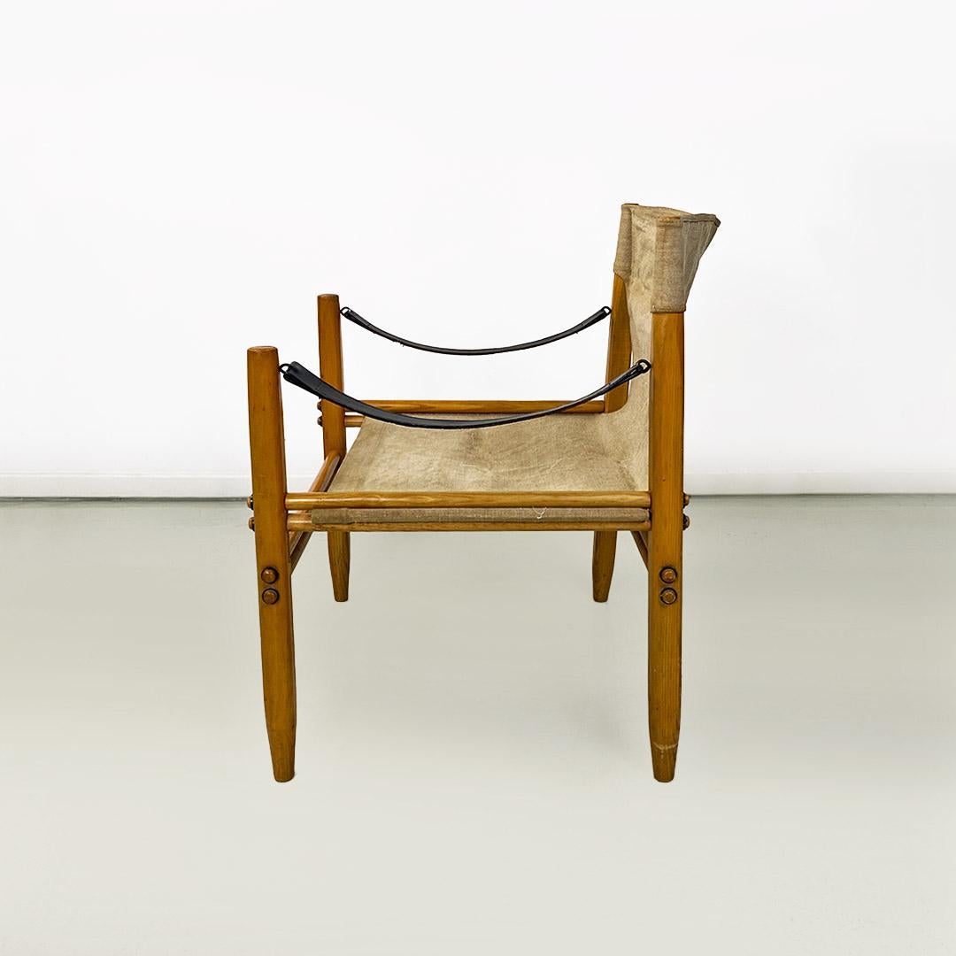 Mid-20th Century Italian Safari or Oasi 85 armchair by Gian Franco Legler for Zanotta, 1960s For Sale