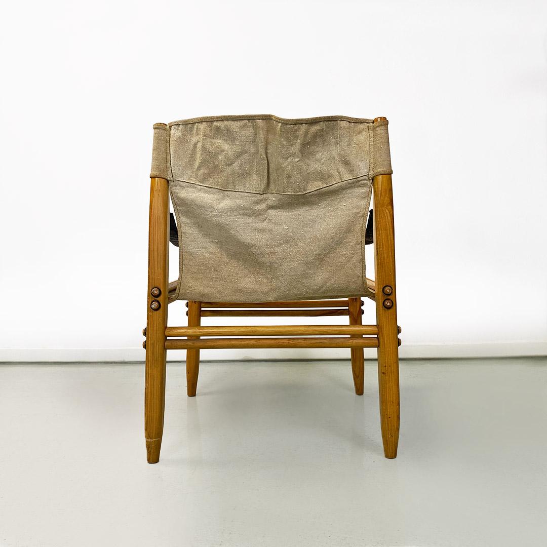 Fabric Safari or Oasi 85 armchair with armrests by Gian Franco Legler for Zanotta, 1960s For Sale
