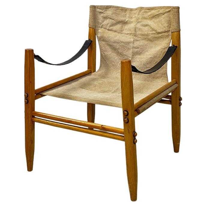 Safari or Oasi 85 armchair with armrests by Gian Franco Legler for Zanotta, 1960s For Sale