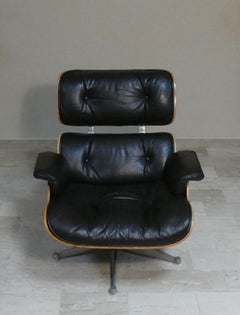 Armchair with footrest by Ray & Charles Eames for Herman Miller, 1970s