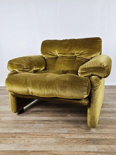 Poltrona Coronado in stoffa attribuita a Tobia e Afra Scarpa per B&B 1966