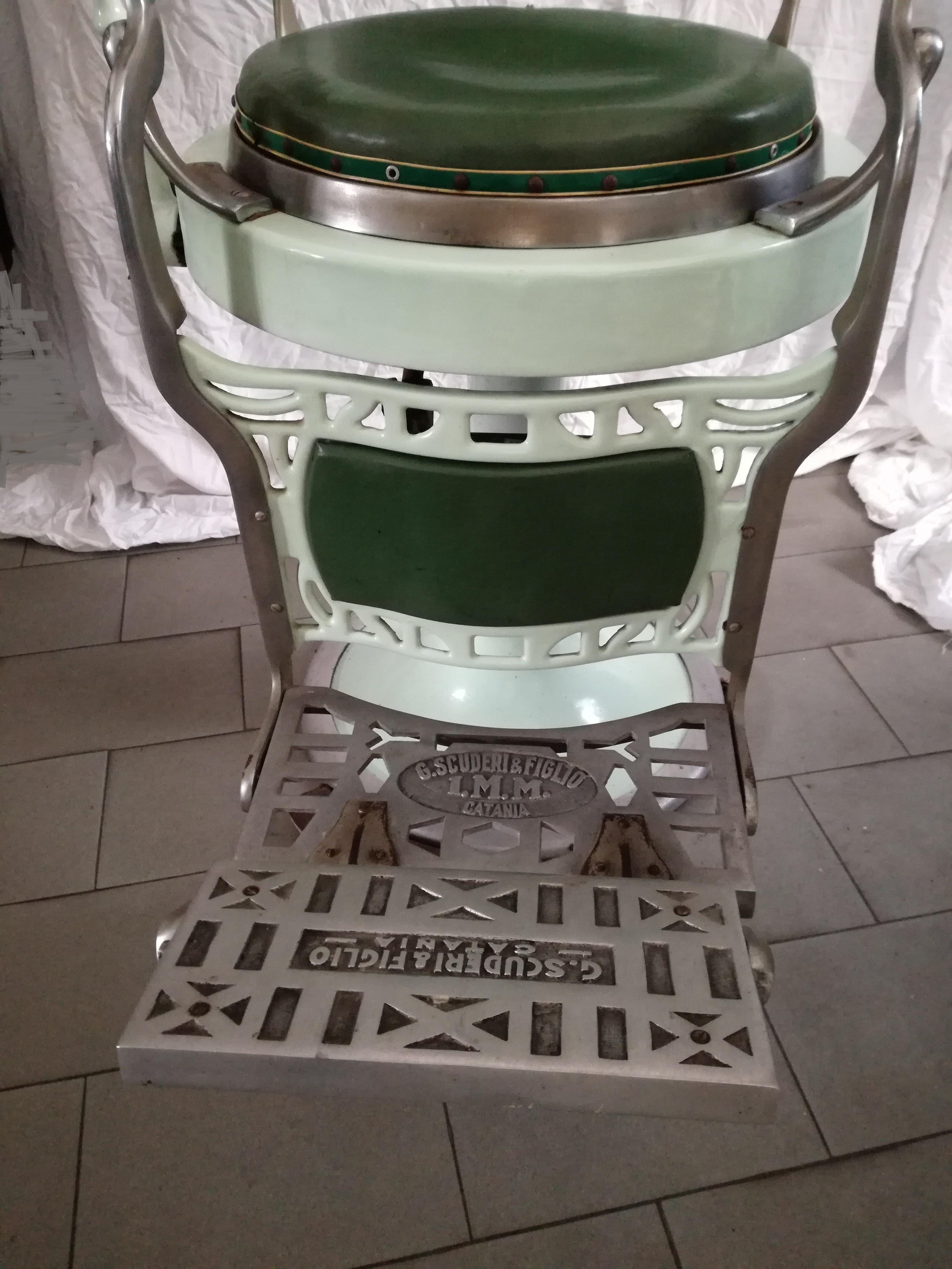 Aluminum 30s barber chair For Sale