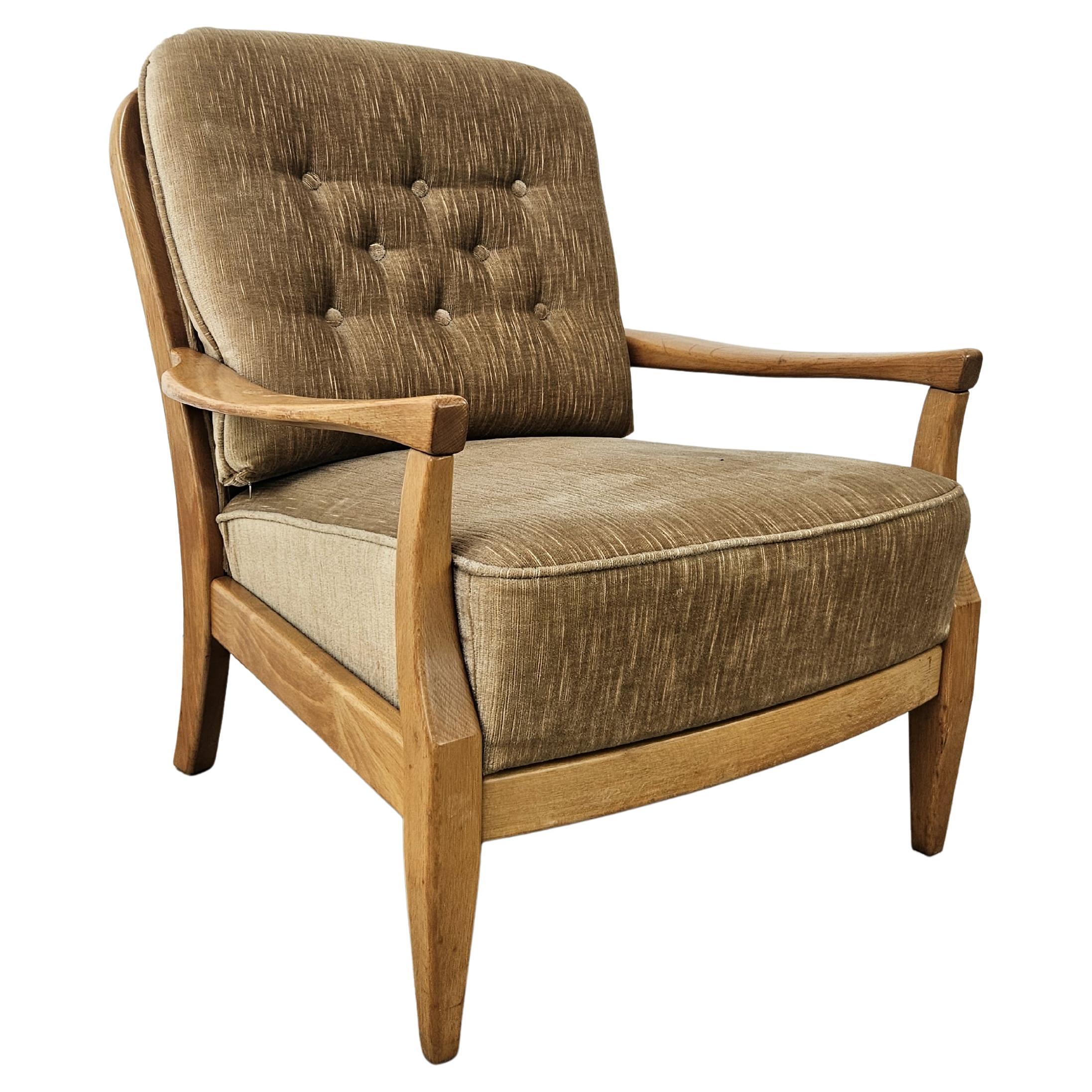 1970s beech living room armchair