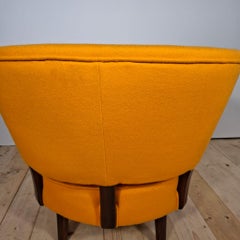 Dänischer 1950er Teakholzsessel von Aage Sattrup - Modernes Original der Jahrhundertmitte