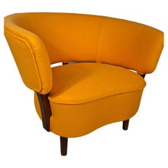 Dänischer 1950er Teakholzsessel von Aage Sattrup - Modernes Original der Jahrhundertmitte