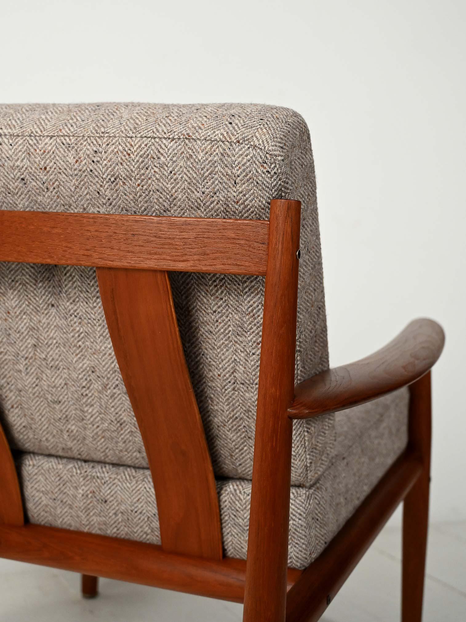 Poltrona danese FD118 di Grete Jalk per France & Søn, anni '60 In condizioni buone in vendita a Brescia, IT