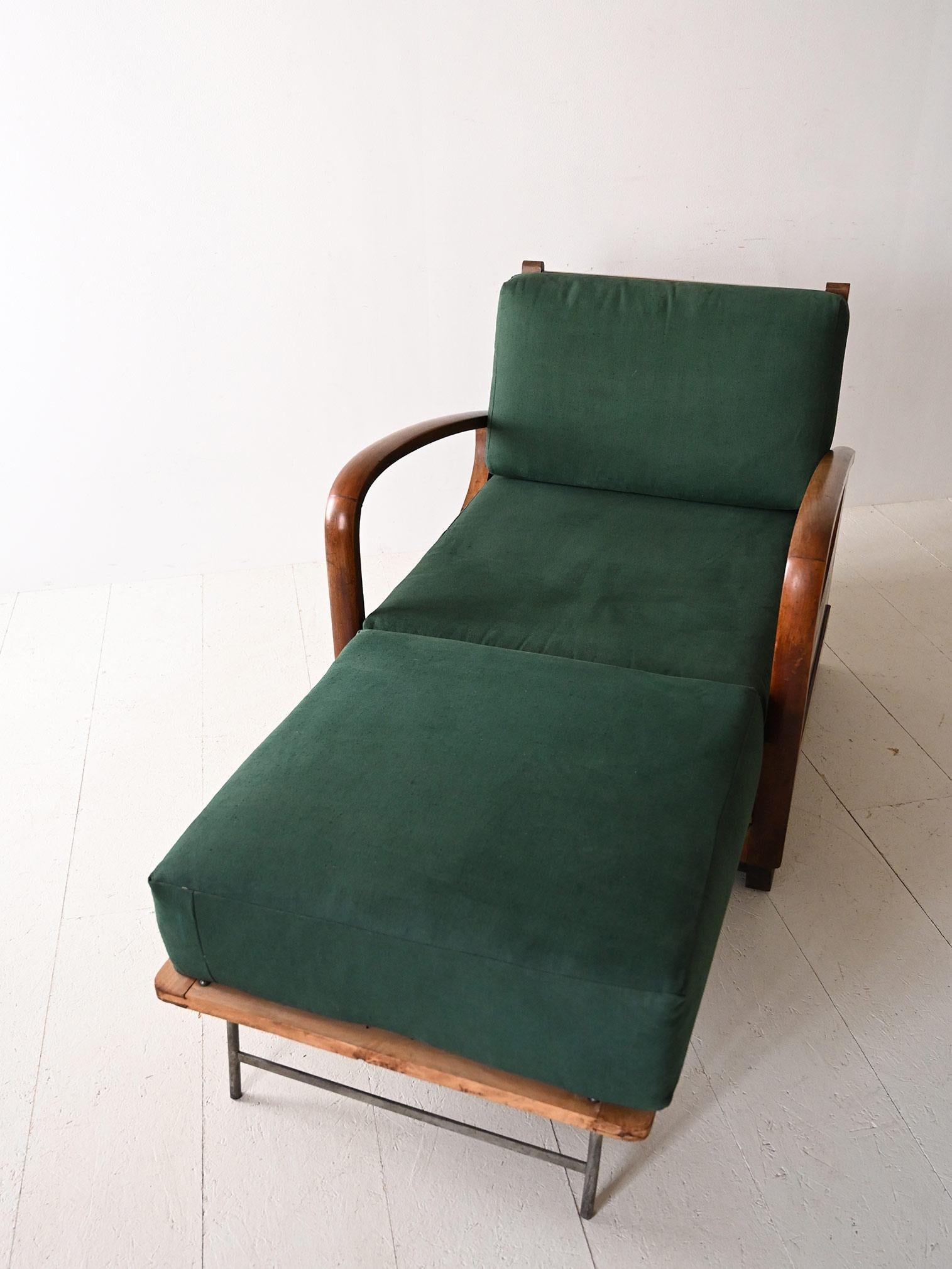Deco armchair convertible into bed For Sale 3