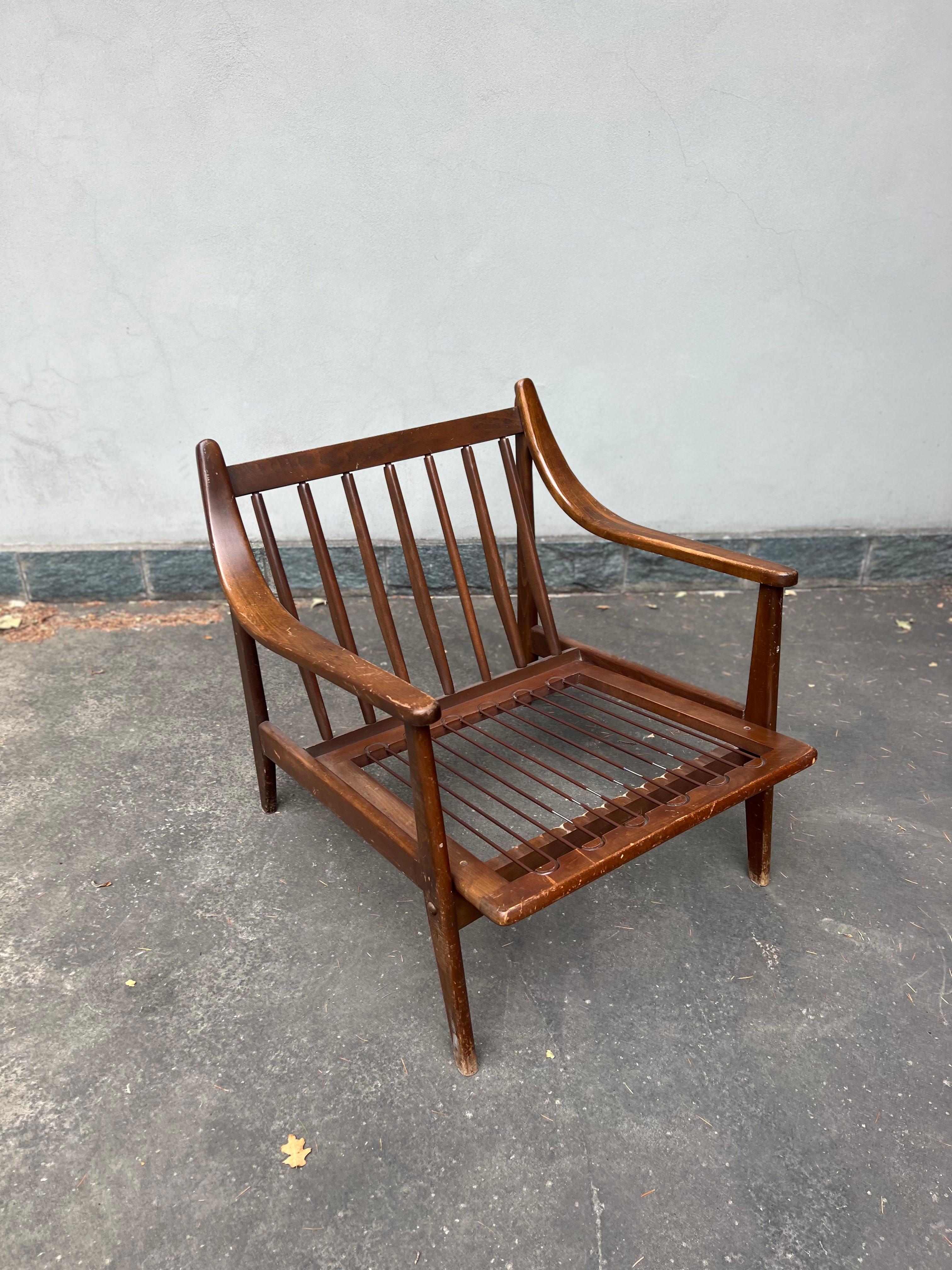 Poltrona Design 1950 - Mitte des Jahrhunderts - Vintage - Deco - Poltrona - Sessel - 50er Jahre (Italienisch) im Angebot