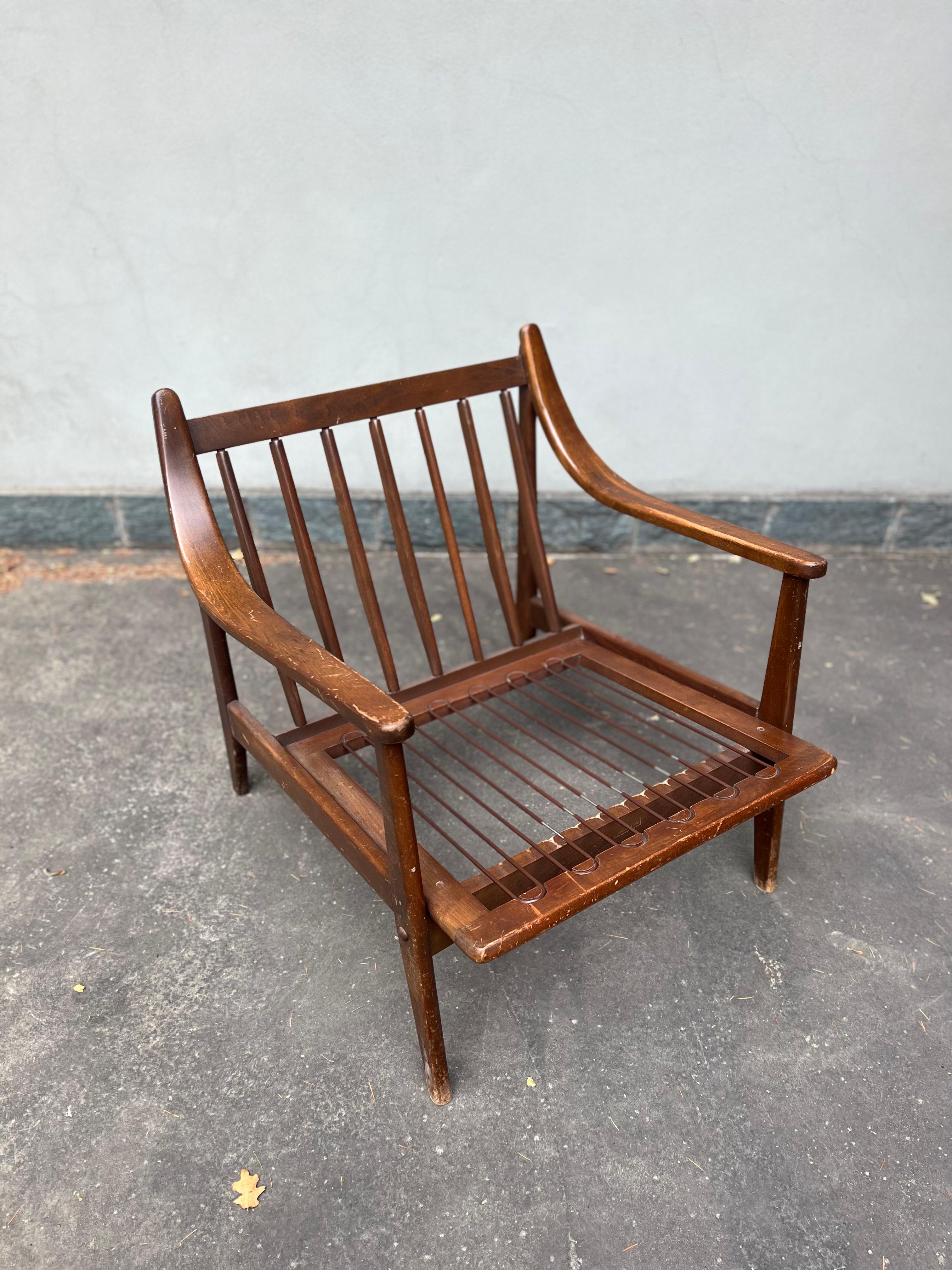 Poltrona Design 1950 - Mitte des Jahrhunderts - Vintage - Deco - Poltrona - Sessel - 50er Jahre (Mitte des 20. Jahrhunderts) im Angebot