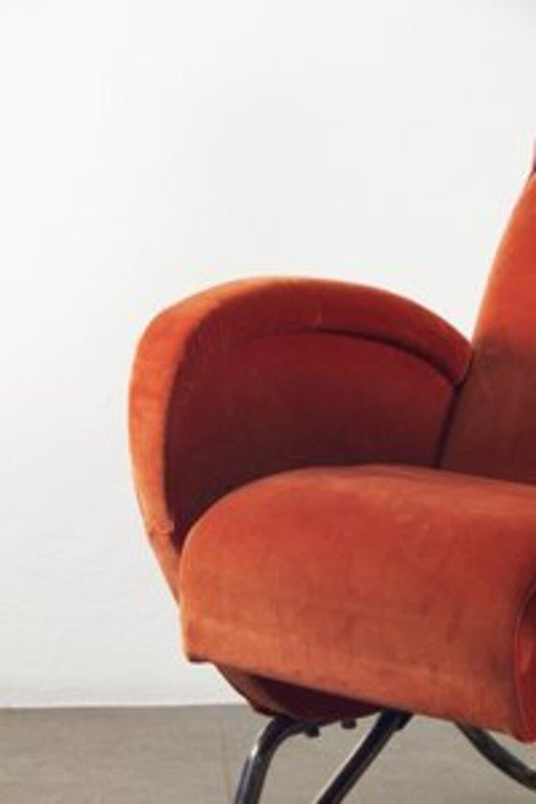 Poltrona di Carlo Mollino per Auditorium Rai di Torino anni '50 For Sale 1